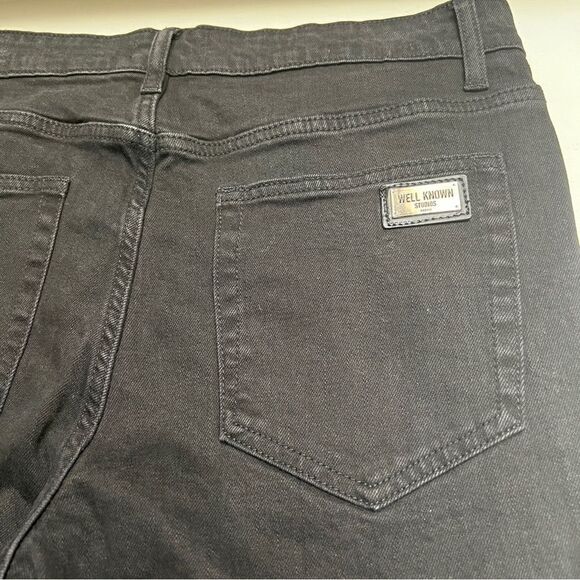 Well Known Dean Street Jeans in Jet Black Size 34 MSRP $200 - Picture 3 of 8